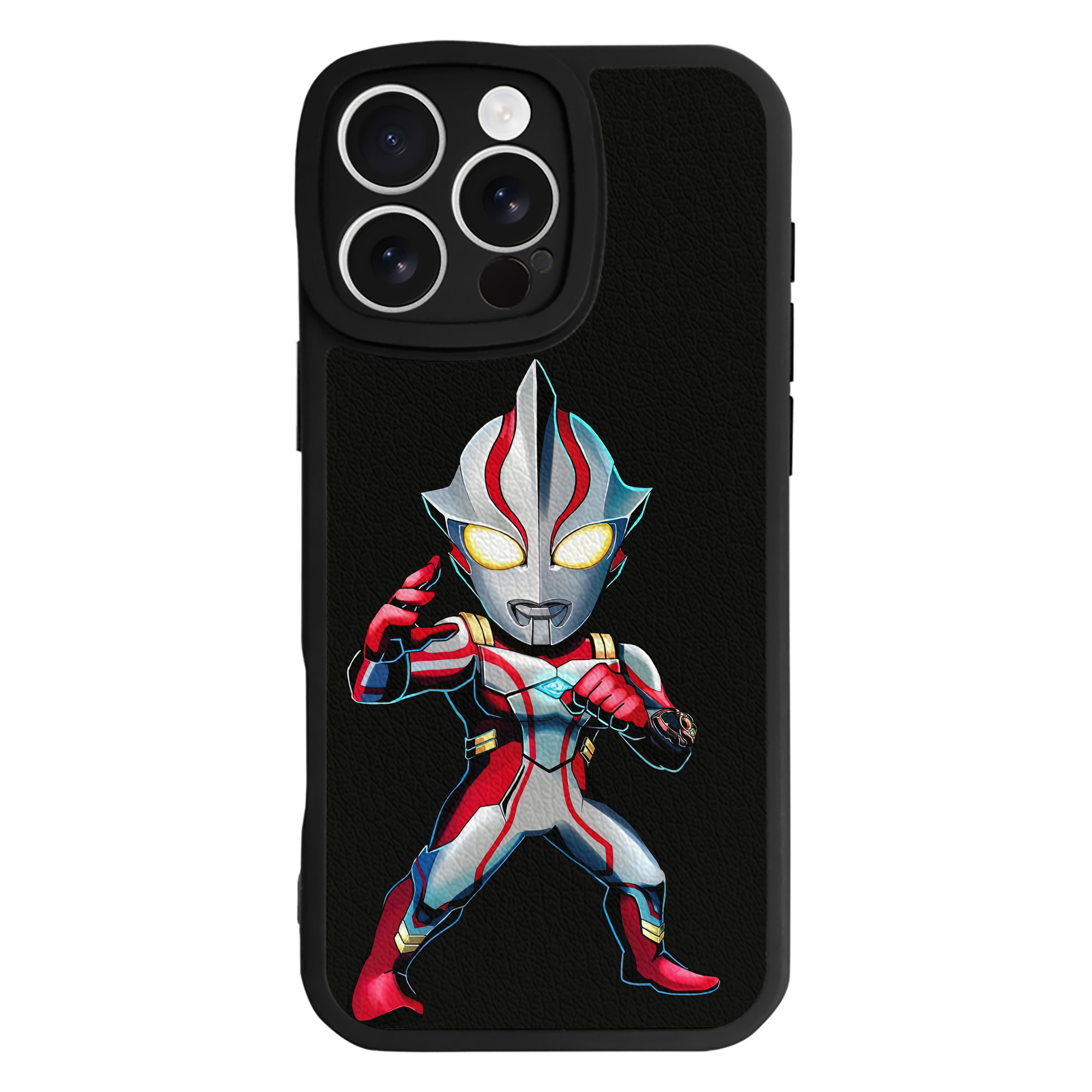 （画像用） ウルトラマン Ultraman 【iPhone 16シリーズ対応】シリコンスマホケース（レザー調） 材質：シリコン